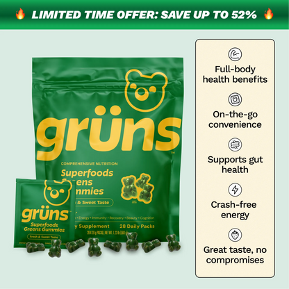 Grüns Superfood Gummies-Low Sugar